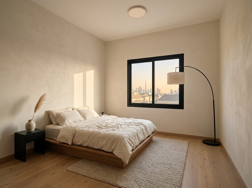 Bedroom study — AI visualization